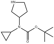 Cyclopropyl-pyrrolidin-3-yl-carbaMic acid tert-butyl ester Structure