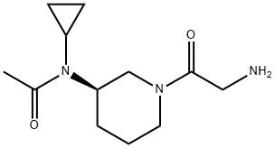 N-[(R)-1-(2-AMino-acetyl)-piperidin-3-yl]-N-cyclopropyl-acetaMide Structure