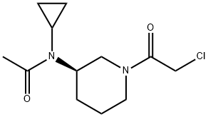 N-[(R)-1-(2-Chloro-acetyl)-piperidin-3-yl]-N-cyclopropyl-acetaMide Structure