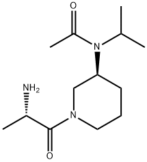 N-[(S)-1-((S)-2-AMino-propionyl)-piperidin-3-yl]-N-isopropyl-acetaMide 구조식 이미지