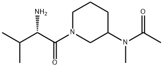 N-[1-((S)-2-AMino-3-Methyl-butyryl)-piperidin-3-yl]-N-Methyl-acetaMide 구조식 이미지