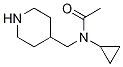 N-Cyclopropyl-N-piperidin-4-ylMethyl-acetaMide 구조식 이미지