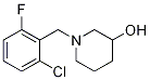 1-(2-chloro-6-fluorobenzyl)piperidin-3-ol Structure