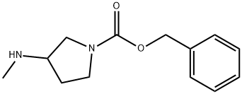 3-Methylamino-pyrrolidine-1-carboxylic acid benzyl ester 구조식 이미지