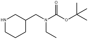 Ethyl-piperidin-3-ylmethyl-carbamic acid tert-butyl ester Structure