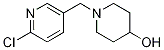 1-[(6-chloropyridin-3-yl)methyl]piperidin-4-ol 구조식 이미지