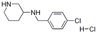 (4-Chloro-benzyl)-piperidin-3-yl-amine hydrochloride Structure