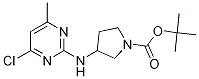 3-(4-Chloro-6-methyl-pyrimidin-2-ylamino)-pyrrolidine-1-carboxylic acid tert-butyl ester Structure