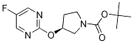 (S)-3-(5-Fluoro-pyrimidin-2-yloxy)-pyrrolidine-1-carboxylic acid tert-butyl ester 구조식 이미지