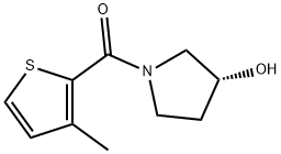 ((R)-3-Hydroxy-pyrrolidin-1-yl)-(3-methyl-thiophen-2-yl)-methanone Structure