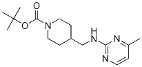 4-[(4-Methyl-pyrimidin-2-ylamino)-methyl]-piperidine-1-carboxylic acid tert-butyl ester 구조식 이미지