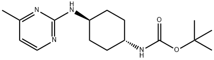 (1R,4R)-[4-(4-Methyl-pyriMidin-2-ylaMino)-cyclohexyl]-carbaMic acid tert-butyl ester Structure