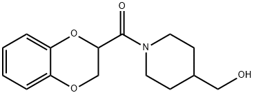 (2,3-Dihydro-benzo[1,4]dioxin-2-yl)-(4-hydroxyMethyl-piperidin-1-yl)-Methanone 구조식 이미지