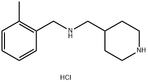 (2-Methyl-benzyl)-piperidin-4-ylMethyl-aMine hydrochloride Structure