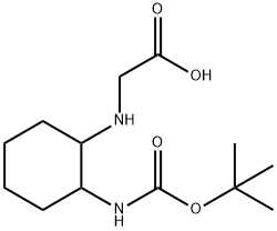 (2-tert-ButoxycarbonylaMino-cyclohexylaMino)-acetic acid 구조식 이미지