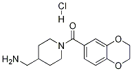 (4-AMinoMethyl-piperidin-1-yl)-(2,3-dihydro-benzo[1,4]dioxin-6-yl)-Methanone hydrochloride 구조식 이미지