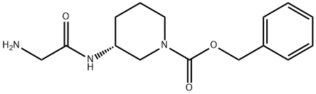 (R)-3-(2-AMino-acetylaMino)-piperidine-1-carboxylic acid benzyl ester 구조식 이미지