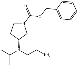 (R)-3-[(2-AMino-ethyl)-isopropyl-aMino]-pyrrolidine-1-carboxylic acid benzyl ester 구조식 이미지