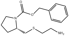 (S)-2-(2-AMino-ethylsulfanylMethyl)-pyrrolidine-1-carboxylic acid benzyl ester Structure