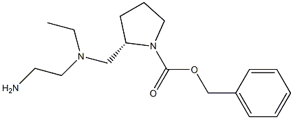 (S)-2-{[(2-AMino-ethyl)-ethyl-aMino]-Methyl}-pyrrolidine-1-carboxylic acid benzyl ester Structure