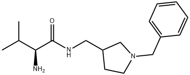 (S)-2-AMino-N-(1-benzyl-pyrrolidin-3-ylMethyl)-3-Methyl-butyraMide 구조식 이미지