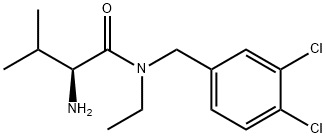 (S)-2-AMino-N-(3,4-dichloro-benzyl)-N-ethyl-3-Methyl-butyraMide 구조식 이미지