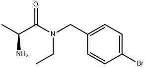 (S)-2-AMino-N-(4-broMo-benzyl)-N-ethyl-propionaMide 구조식 이미지