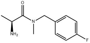 (S)-2-AMino-N-(4-fluoro-benzyl)-N-Methyl-propionaMide 구조식 이미지