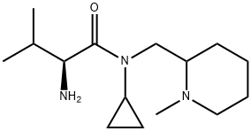 (S)-2-AMino-N-cyclopropyl-3-Methyl-N-(1-Methyl-piperidin-2-ylMethyl)-butyraMide Structure
