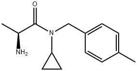 (S)-2-AMino-N-cyclopropyl-N-(4-Methyl-benzyl)-propionaMide Structure