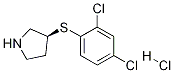(S)-3-(2,4-Dichloro-phenylsulfanyl)-pyrrolidine hydrochloride Structure