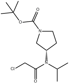 (S)-3-[(2-Chloro-acetyl)-isopropyl-aMino]-pyrrolidine-1-carboxylic acid tert-butyl ester Structure