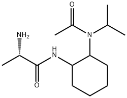 (S)-N-[2-(Acetyl-isopropyl-aMino)-cyclohexyl]-2-aMino-propionaMide 구조식 이미지