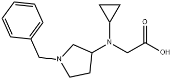 [(1-Benzyl-pyrrolidin-3-yl)-cyclopropyl-aMino]-acetic acid 구조식 이미지