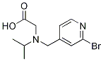 [(2-BroMo-pyridin-4-ylMethyl)-isopropyl-aMino]-acetic acid 구조식 이미지