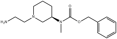 [(R)-1-(2-AMino-ethyl)-piperidin-3-yl]-Methyl-carbaMic acid benzyl ester 구조식 이미지