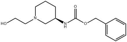 [(R)-1-(2-Hydroxy-ethyl)-piperidin-3-yl]-carbaMic acid benzyl ester 구조식 이미지