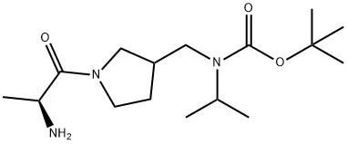 [1-((S)-2-AMino-propionyl)-pyrrolidin-3-ylMethyl]-isopropyl-carbaMic acid tert-butyl ester 구조식 이미지