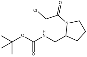 [1-(2-Chloro-acetyl)-pyrrolidin-2-ylMethyl]-carbaMic acid tert-butyl ester Structure