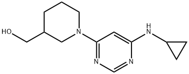 [1-(6-CyclopropylaMino-pyriMidin-4-yl)-piperidin-3-yl]-Methanol 구조식 이미지