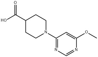 1-(6-Methoxy-pyriMidin-4-yl)-piperidine-4-carboxylic acid Structure