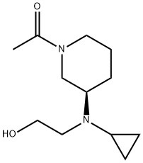 1-{(R)-3-[Cyclopropyl-(2-hydroxy-ethyl)-aMino]-piperidin-1-yl}-ethanone Structure