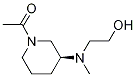 1-{(S)-3-[(2-Hydroxy-ethyl)-Methyl-aMino]-piperidin-1-yl}-ethanone Structure