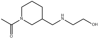1-{3-[(2-Hydroxy-ethylaMino)-Methyl]-piperidin-1-yl}-ethanone 구조식 이미지