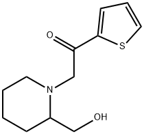 2-(2-HydroxyMethyl-piperidin-1-yl)-1-thiophen-2-yl-ethanone Structure