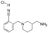 2-(3-AMinoMethyl-piperidin-1-ylMethyl)-benzonitrile
hydrochloride Structure