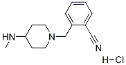 2-(4-MethylaMino-piperidin-1-ylMethyl)-benzonitrile hydrochloride Structure