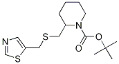 2-(Thiazol-5-ylMethylsulfanylMethyl
)-piperidine-1-carboxylic acid tert
-butyl ester Structure