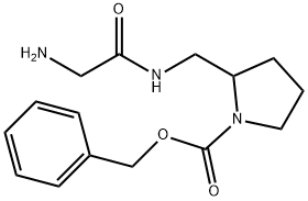 2-[(2-AMino-acetylaMino)-Methyl]-pyrrolidine-1-carboxylic acid benzyl ester 구조식 이미지