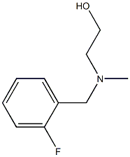 2-[(2-Fluoro-benzyl)-Methyl-aMino]-ethanol 구조식 이미지